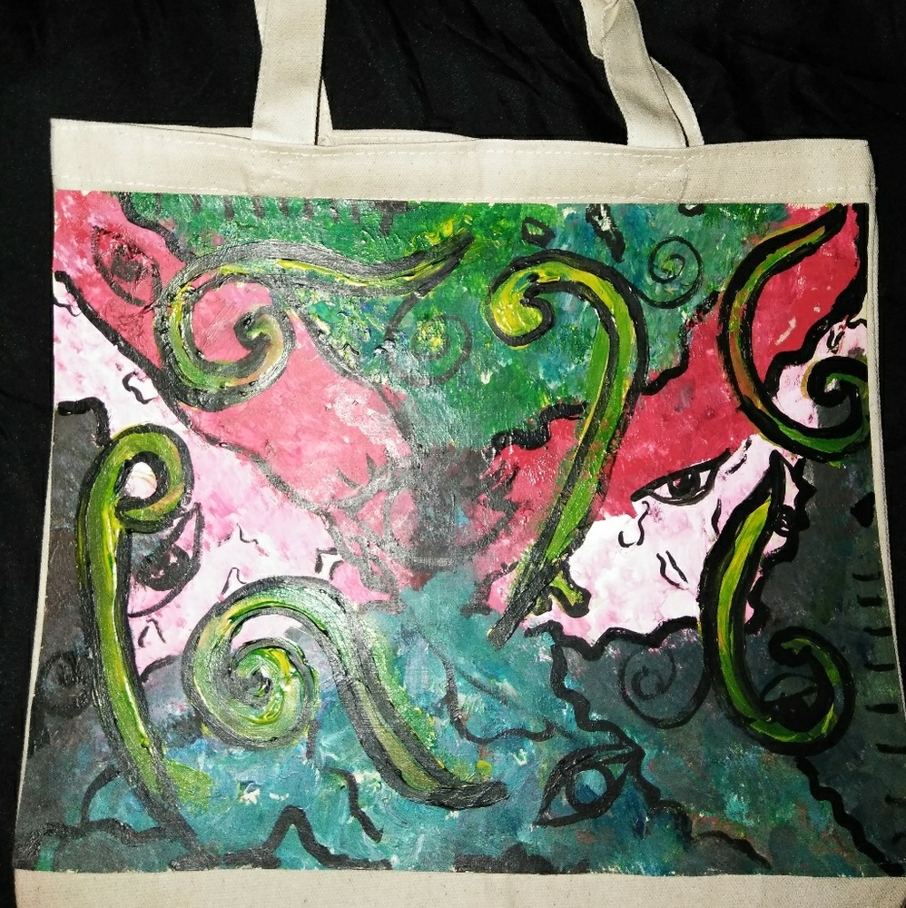Artsie Abstract Shoe Bag/Tote